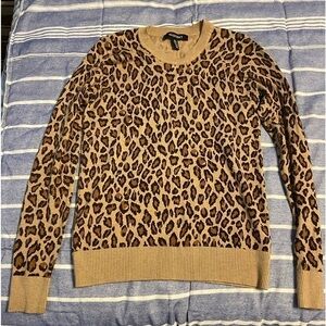 Ellen Tracy Cheetah Sweater small